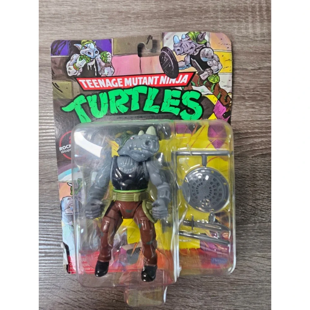 TMNT Rocksteady Action Figure Playmates Classic Collection 2022 New Retro Toy